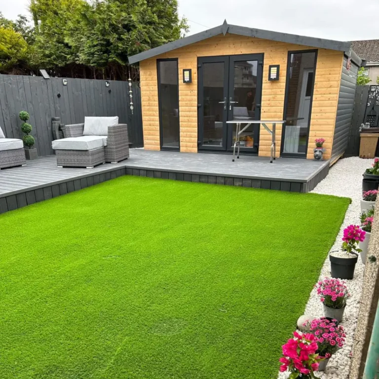 lush artificial grass Installation